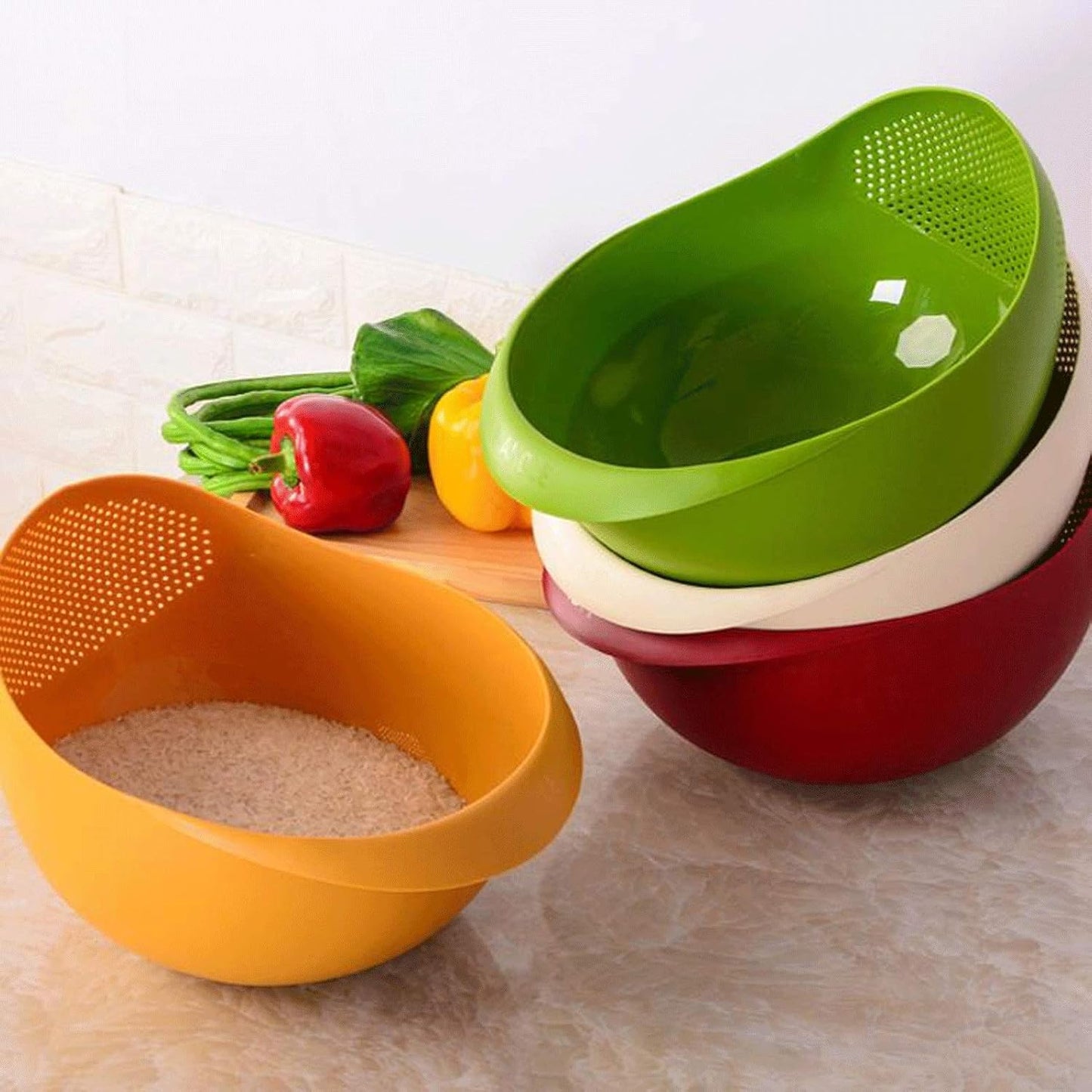Large Heavy-Duty Plastic Drain Basket